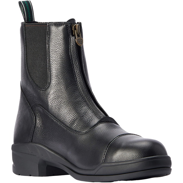 Ariat Mens Heritage IV Zip Steel Toe Short Paddock Boot 10042547 - Black